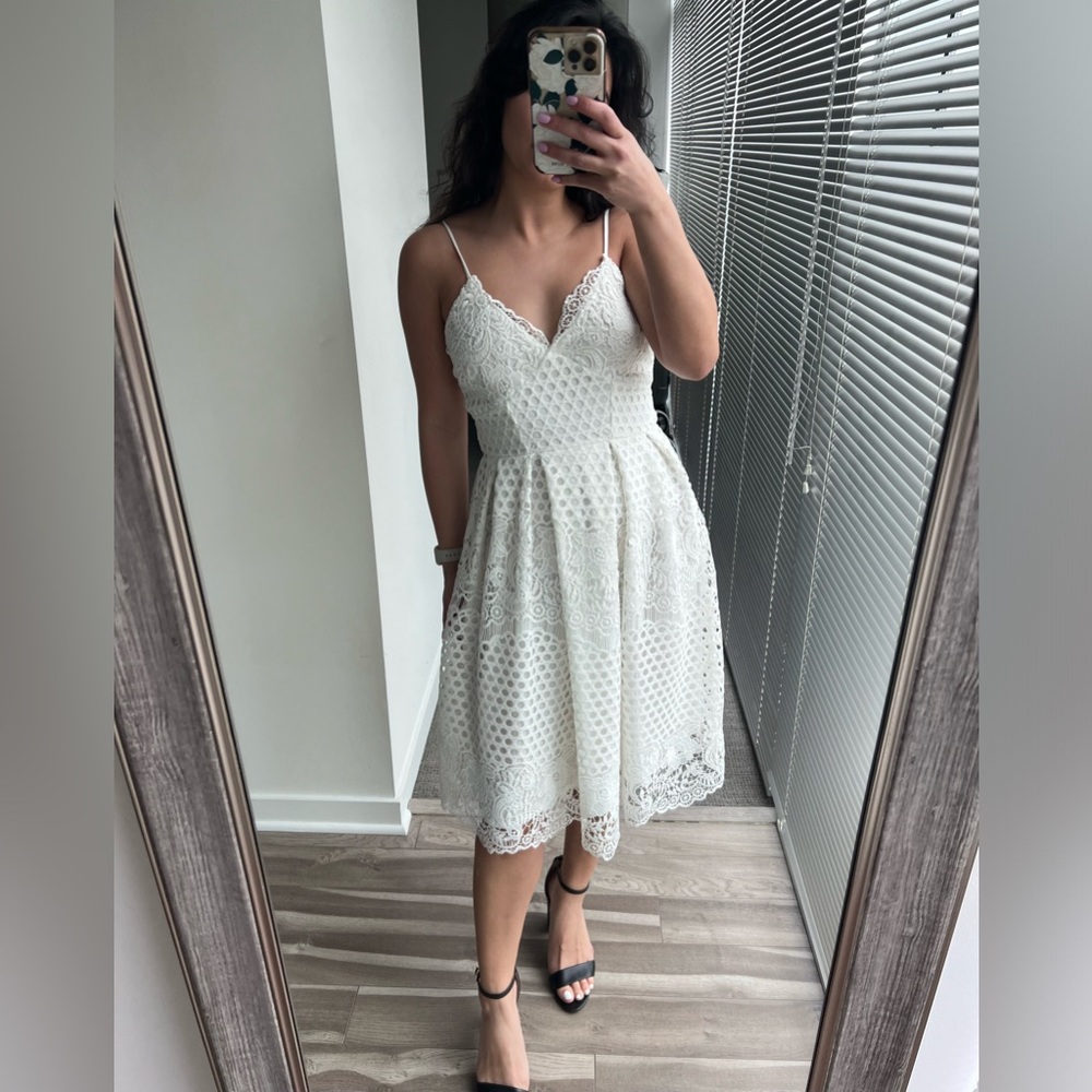Cute spring white dress from Aqua
